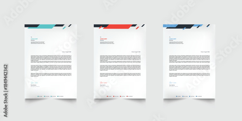 Business letterhead design template. Creative modern letter head design template for your project. letterhead, letter head, Business letterhead design.