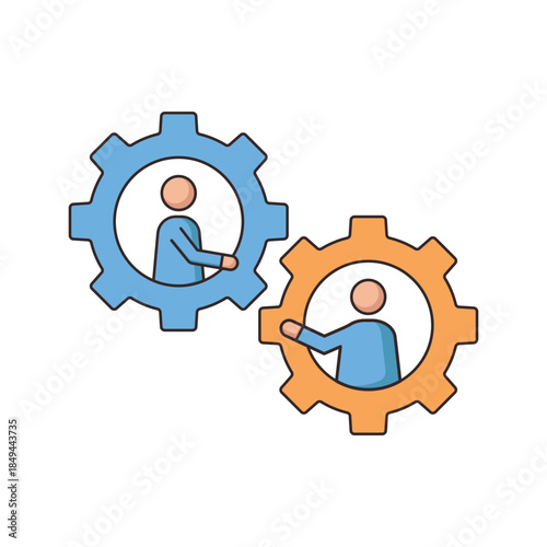 Businessman character asking for help or technical support service concept