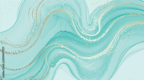 An ethereal digital art background featuring soft, wavy patterns and subtle shimmering effects in a calming palette