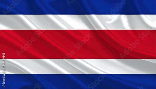 Free Download Rectangular flag with horizontal stripes of white, red, & blue in a fabric-like texture - GFXLoad