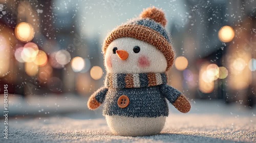 snowman on the snow