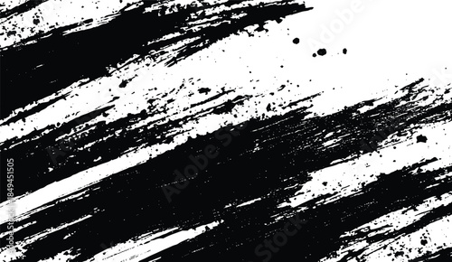 Black mascara isolated on white background. Cosmetic product swatch. 