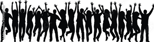 Six beautiful women silhouettes vector illustration set, models posing in glamorous and dancing postures, representing fashion, style, confidence, beauty, and 