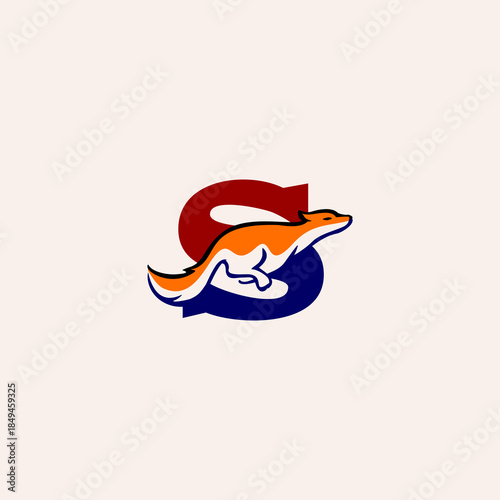 Fox Letter S Logo Vector, Alp...
