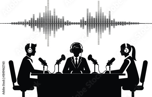 Vector Silhouette Set of People Running, Jogging, and Walking for Exercise and Fitness, Representing an Active, Healthy Lifestyle.