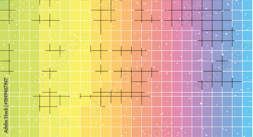Colorful gradient heatmap with grid overlay and error bars, ideal for scientific data visualization, analysis, and statistical presentations