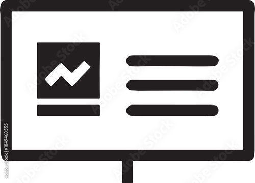 Computer monitor displaying a simple graphical user interface