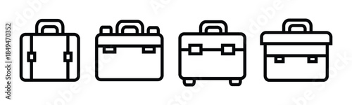 bag icon set. handbag vector set