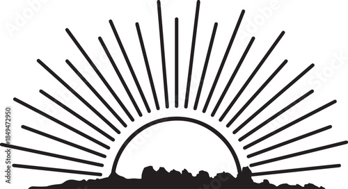 A drawing image is given in the shape of a vector silhouette design.