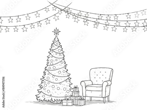 A beautifully decorated christmas tree with lights and ornaments