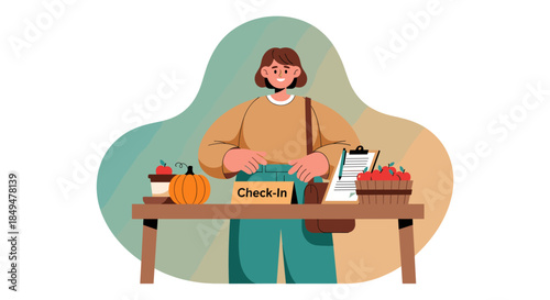 Woman Shopping Online with Shopping Cart.