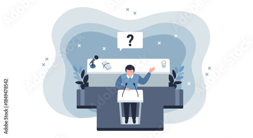 Woman Standing in Front of Puzzle Piece.