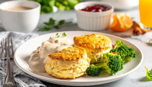 scrambled eggs with toast