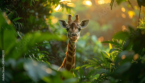 giraffe in the forest