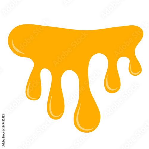 Flowing Melted Cheese Blob Drip