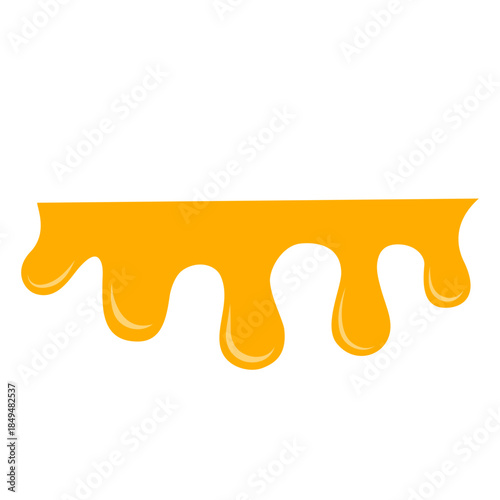 Flowing Melted Cheese Drip Border 
