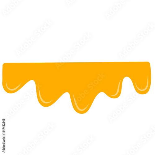 Flowing Melted Cheese Drip Border