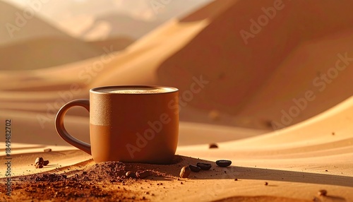 cup of coffee with cinnamon