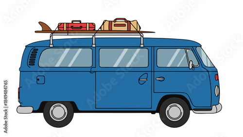 white van isolated on white