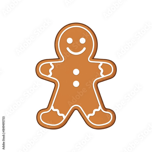 Gingerbread man sweet treat cookie.