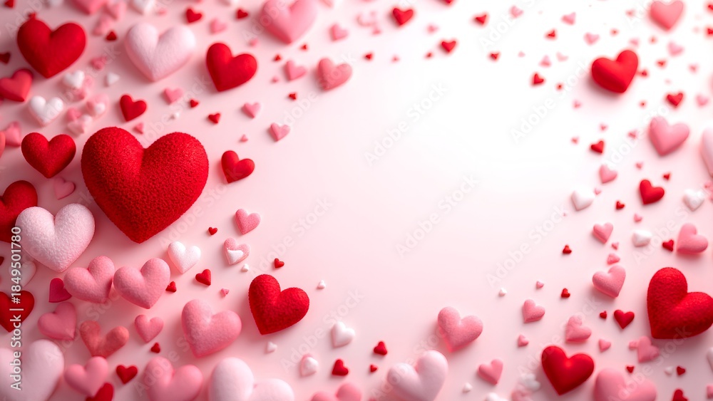 Obraz premium valentine background with hearts
