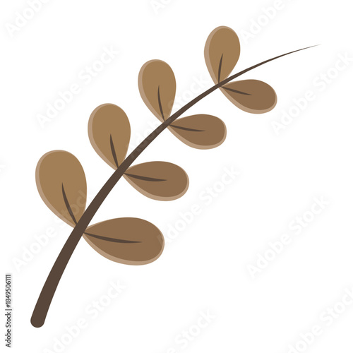 Vector colourful icon for Autumn leaf