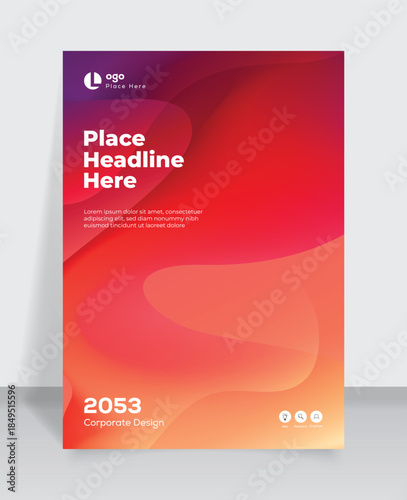 Corporate Cover Design Template in A4. Can be adapt to Flyer, Brochure, Annual Report, Magazine, Presentation, Banner, Poster
