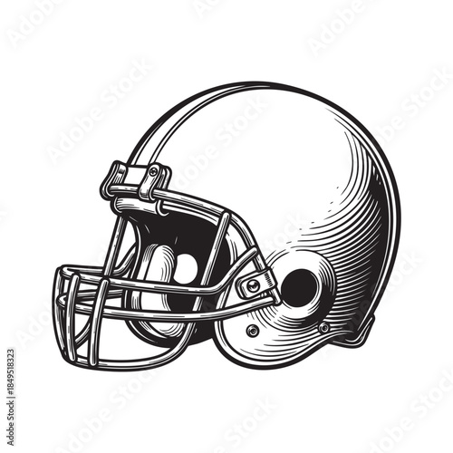 American Football Helmet Engraving