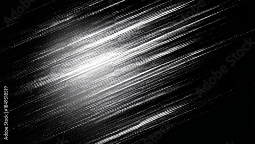 Digital binary code streams with glowing light effect