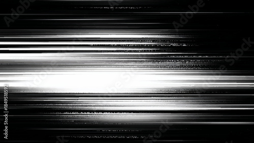 Digital binary code streams with glowing light effect