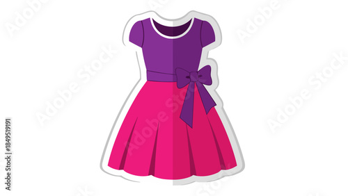 vector illustration of a fashion dress
