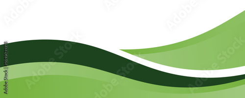 Abstract green banner background. Graphic design banner pattern background template with dynamic curve shapes