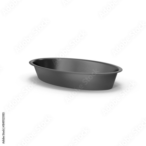 nonstick oval pie pan for baking delicious homemade desserts Isolated On transparent background