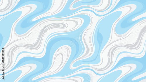 Abstract swirling pattern of light blue and white, resembling marbled texture