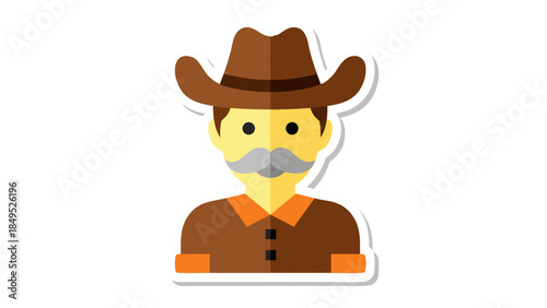 cartoon cowboy with a gun
