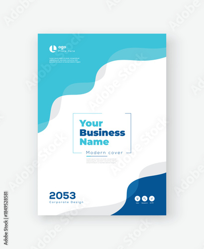 Corporate Cover Design Template in A4. Can be adapt to Flyer, Brochure, Annual Report, Magazine, Presentation, Banner, Poster