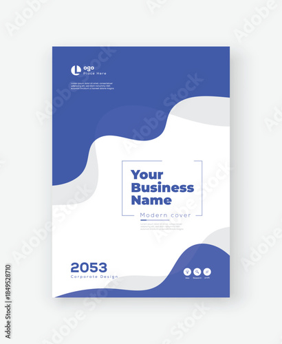 Corporate Cover Design Template in A4. Can be adapt to Flyer, Brochure, Annual Report, Magazine, Presentation, Banner, Poster