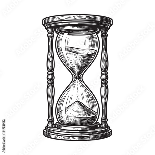 Hourglass Sand Clock Timepiece Engraving