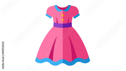 pink dress with blue dress