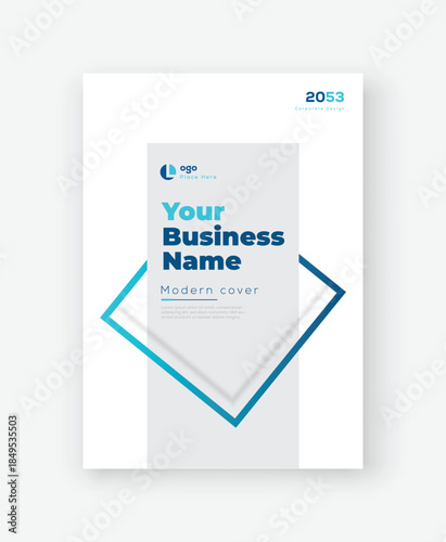 Corporate cover design template in A4. Can be use to Brochure, Annual Report, Magazine, Flyer, Poster