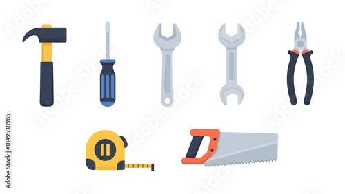 Household Items 2D Flat Vector Icon Set