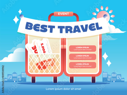 연휴 휴가 여행 이벤트 템플릿 05
