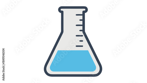 test tube isolated on white