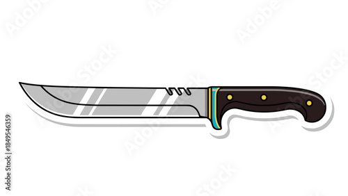knife on white background