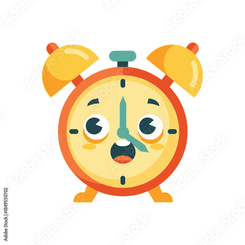 Anxious alarm clock Vector