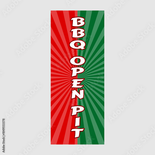 Rectangle Flag For BBQ Open Pit