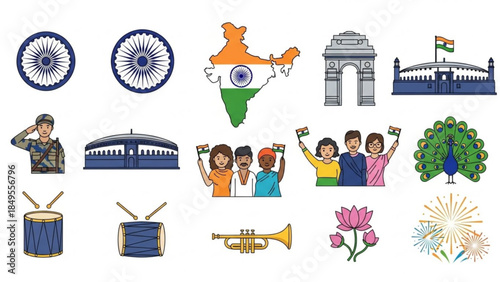 Celebrating India Independence Day Culture and Traditions with Vibrant Colors and Symbols of National Pride