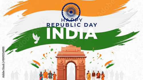 Celebrating Republic Day India 2024 with Patriotic Joy and Cultural Pride at India Gate Monument
