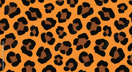 Leopard Animal Print Seamless Vector Pattern or Seamless Vector Background Concept perfect for textile design,  fabric pattern design, garments. Animal print background, wild animal fur texture. 