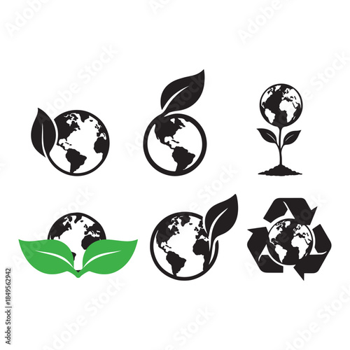 ecology icon set